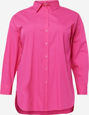 ONLY Carmakoma Bluse 'Minsa' in Pink: predná strana