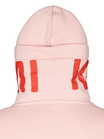 Koyumi Sweatshirt 'Unisex Oversize Hoodie – 3-Faden Stoff, innen angeraut , Break your Neck' in Pink