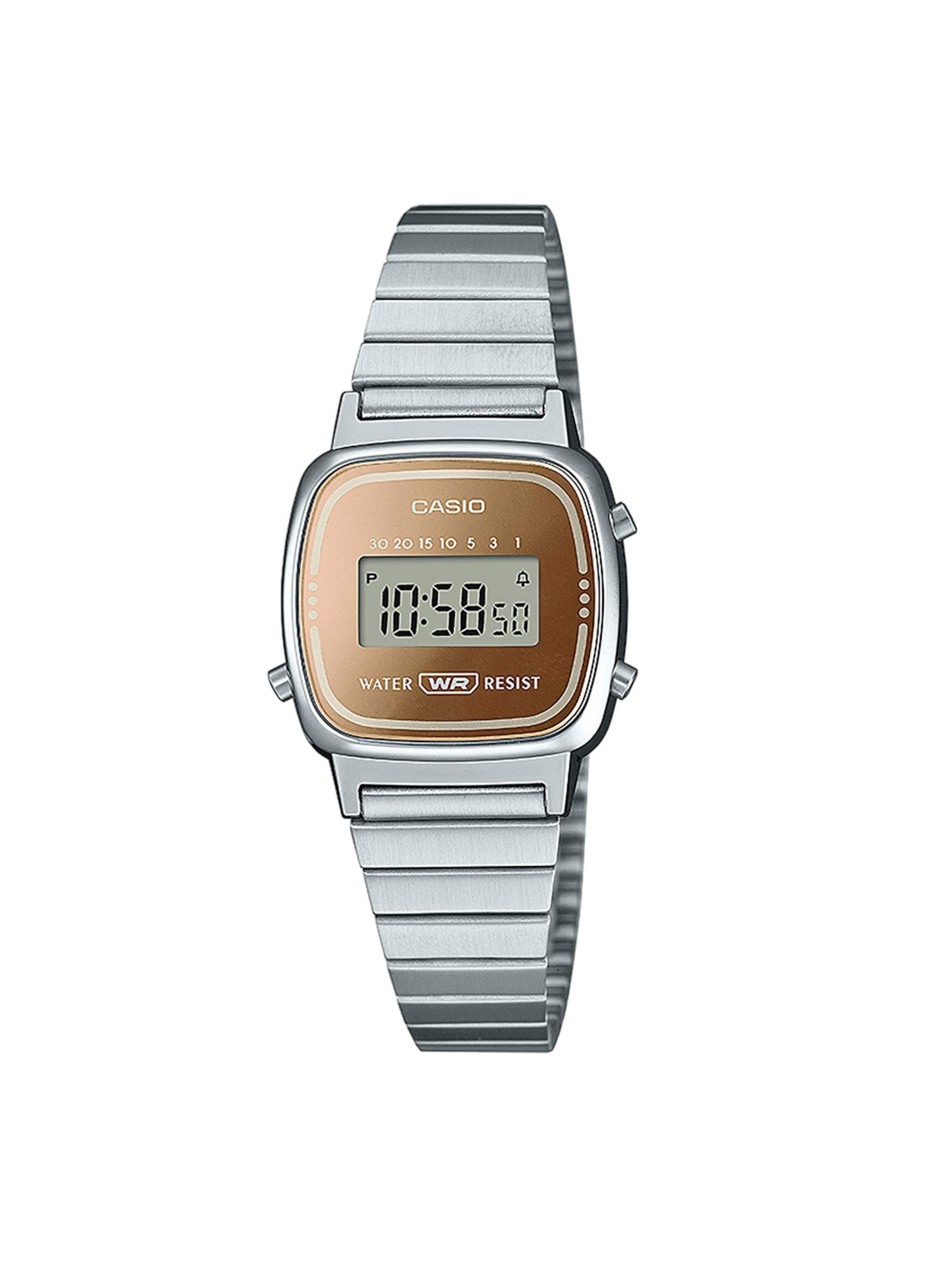 CASIO Digital Watch in Silver: front