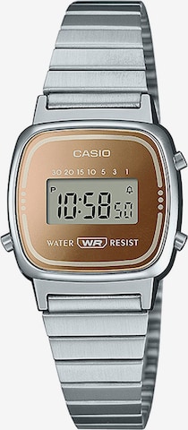 Montre digitale CASIO en argent : devant