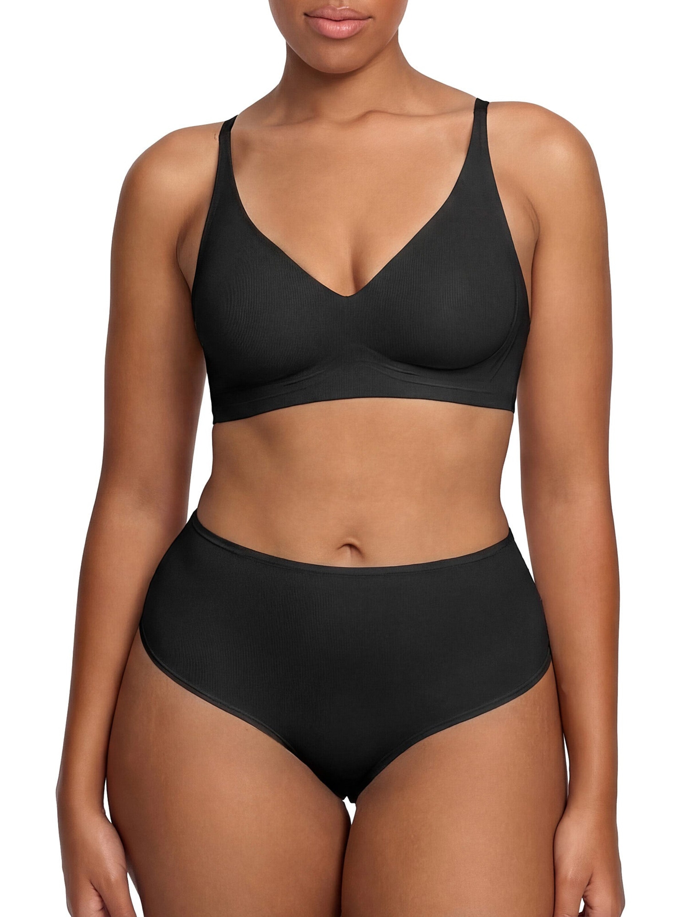 cfab by creamy fabrics Push-up BH 'Comfort Push-Up BH' in Schwarz