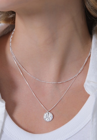 ELLI Ketting 'Figaro' in Zilver: voorkant