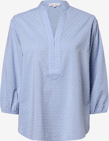 Marie Lund Blouse in Blauw: voorkant