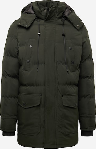 BLEND Winter Jacket in Green: front