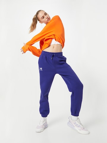 UNDER ARMOUR Конический (Tapered) Спортивные штаны 'Essential' в Синий