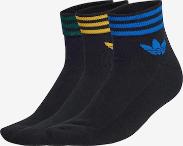 Calzino 'Island Club Trefoil' di ADIDAS ORIGINALS in nero: frontale
