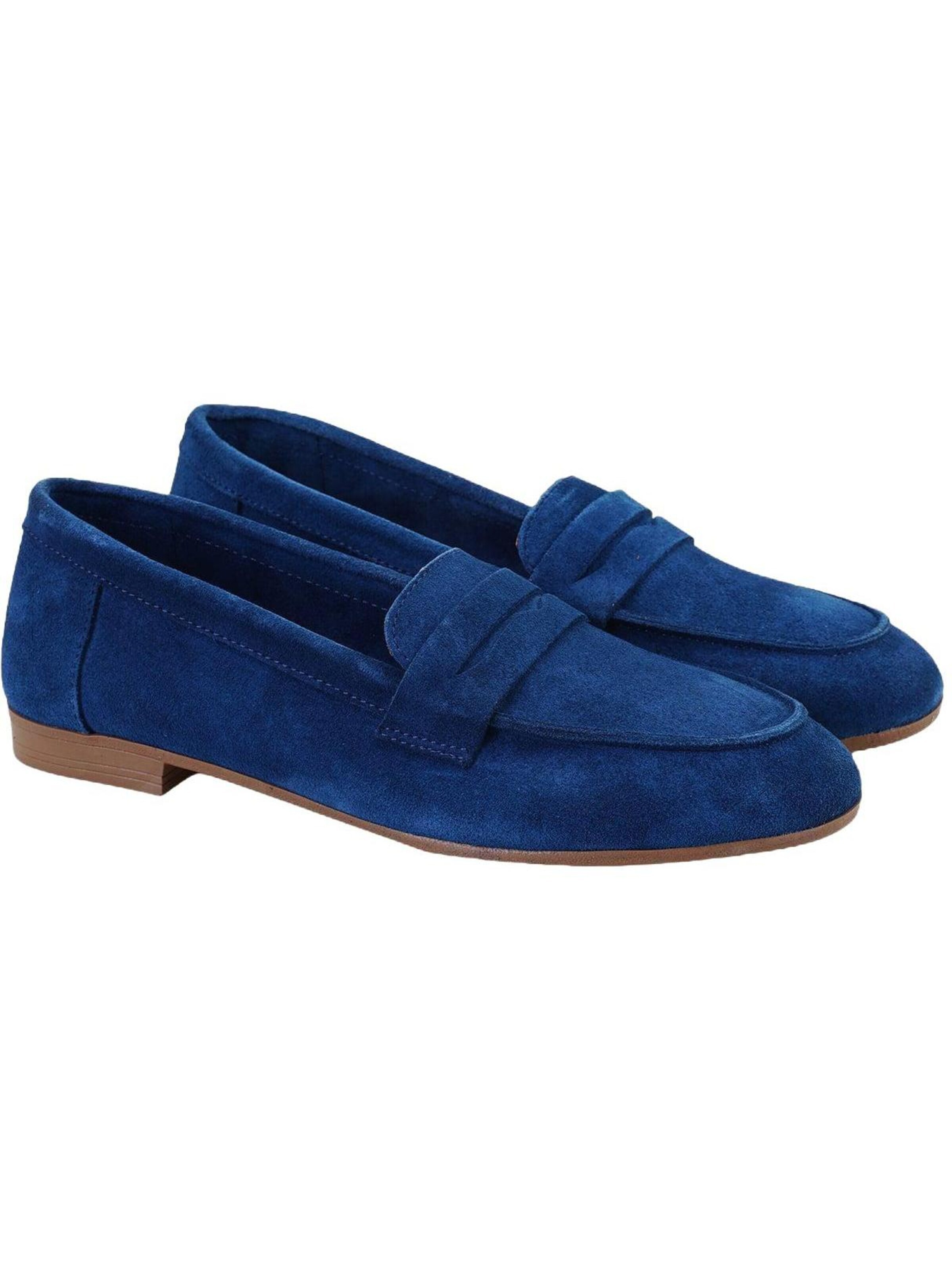 Mocassin Desa en bleu : devant