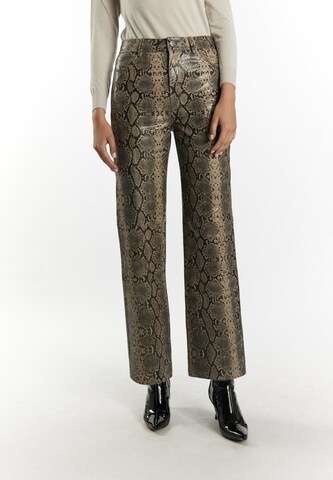 Wide Leg Pantalon faina en beige : devant