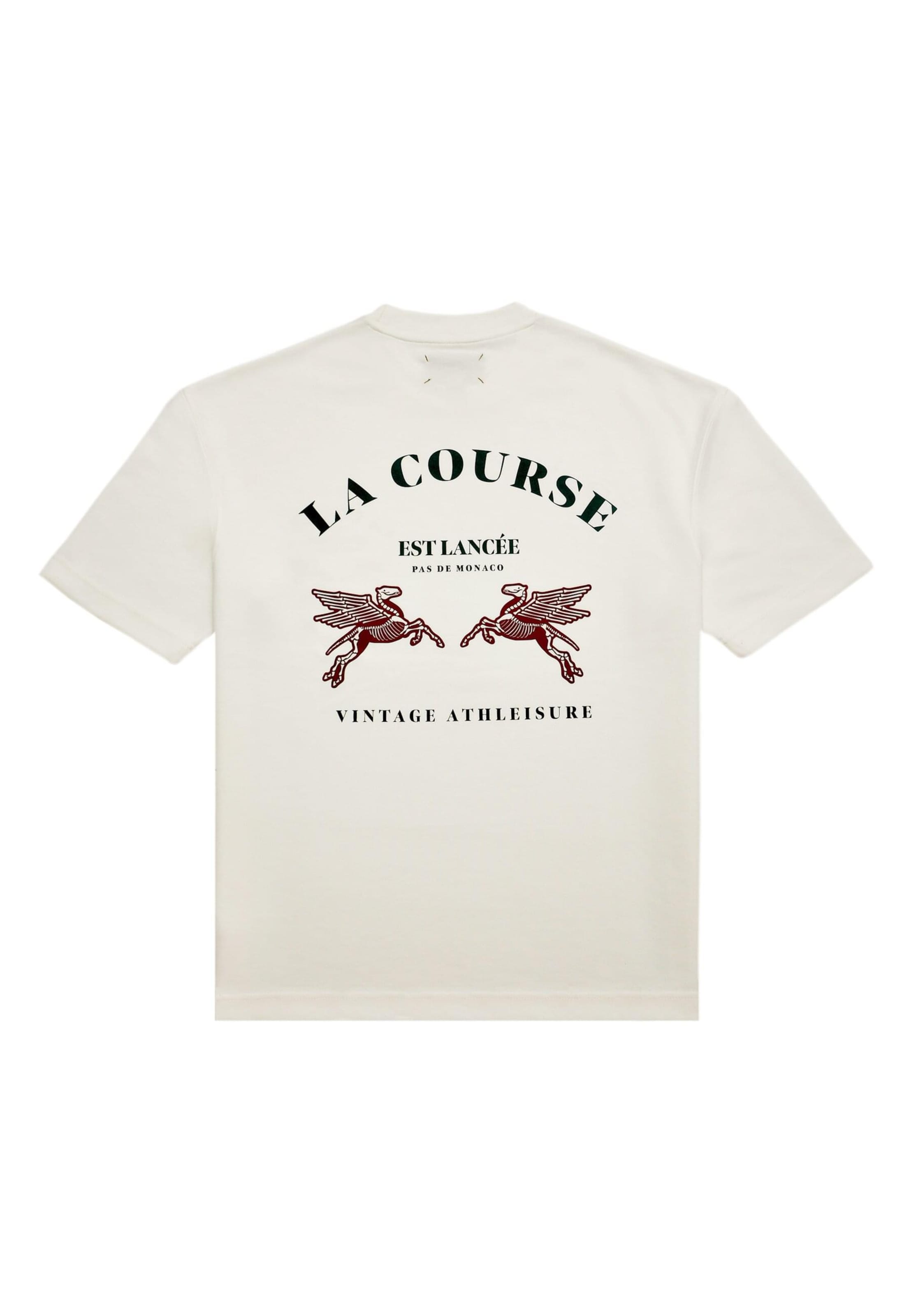 Maglietta 'Le Course' di Pas De Monaco in bianco