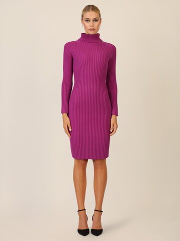 APART Knitted dress in Purple
