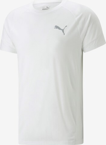 PUMA Funkční tričko 'EVOSTRIPE' – bílá: přední strana