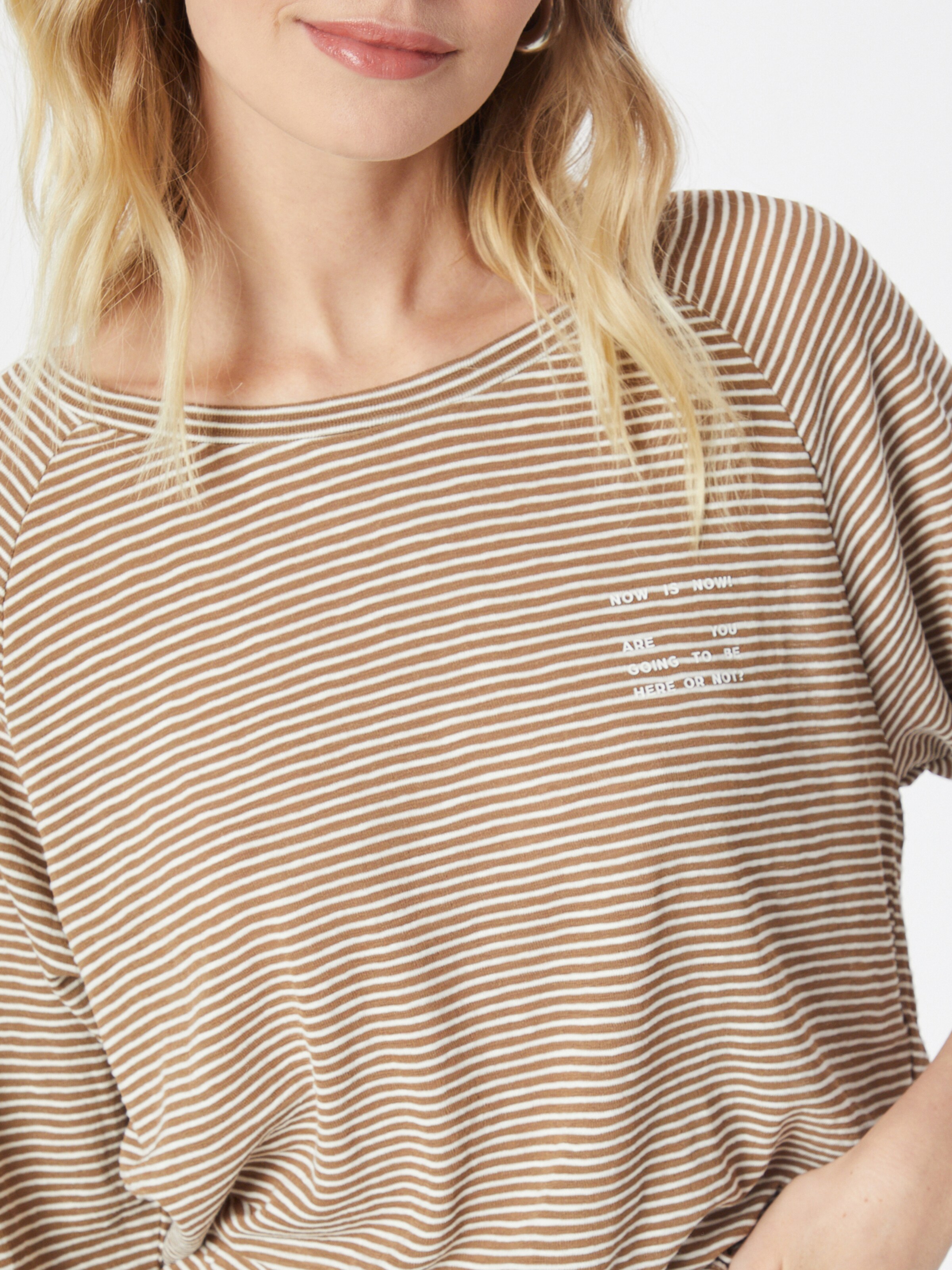 Frauen Shirts & Tops s.Oliver Shirt in Braun, Weiß - CY32326 Frauen Shirts & Tops s.Oliver Shirt in Braun, Weiß - CY32326