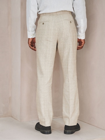 Next Regular Pleat-front trousers in Beige