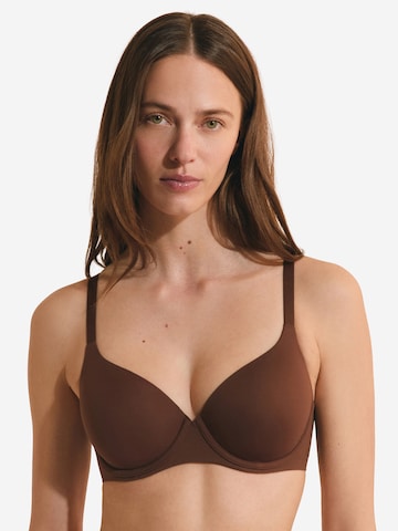 ETAM Classic Bra 'Pure Invisible' in Brown: front