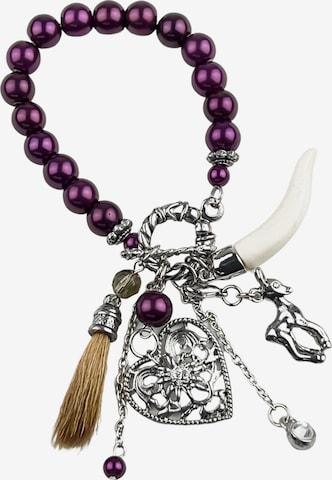 COLLEZIONE ALESSANDRO Bracelet 'Greta' in Purple: front