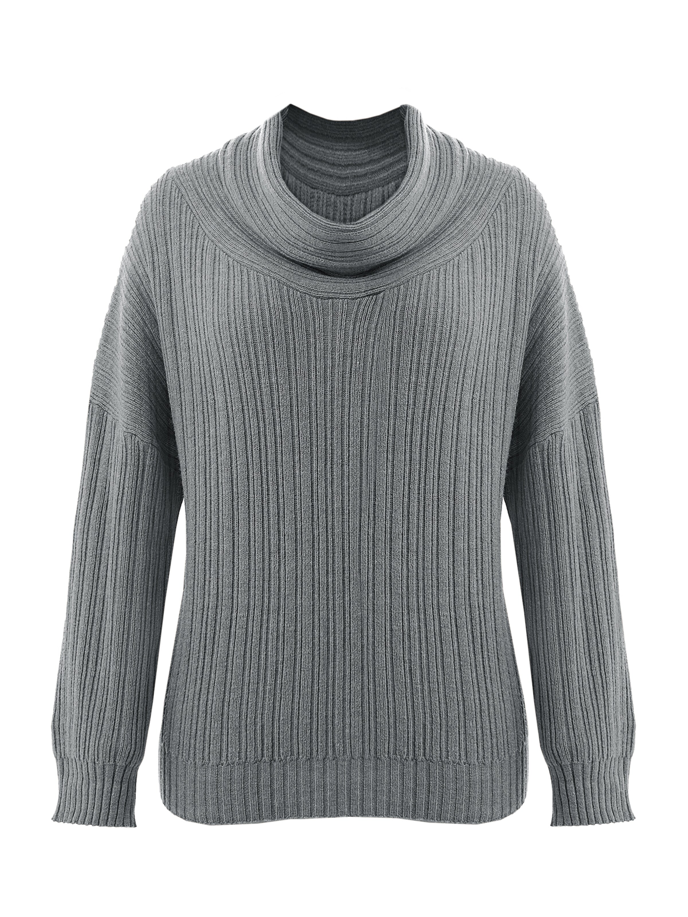 Imily Bela Пуловер в сиво: отпред