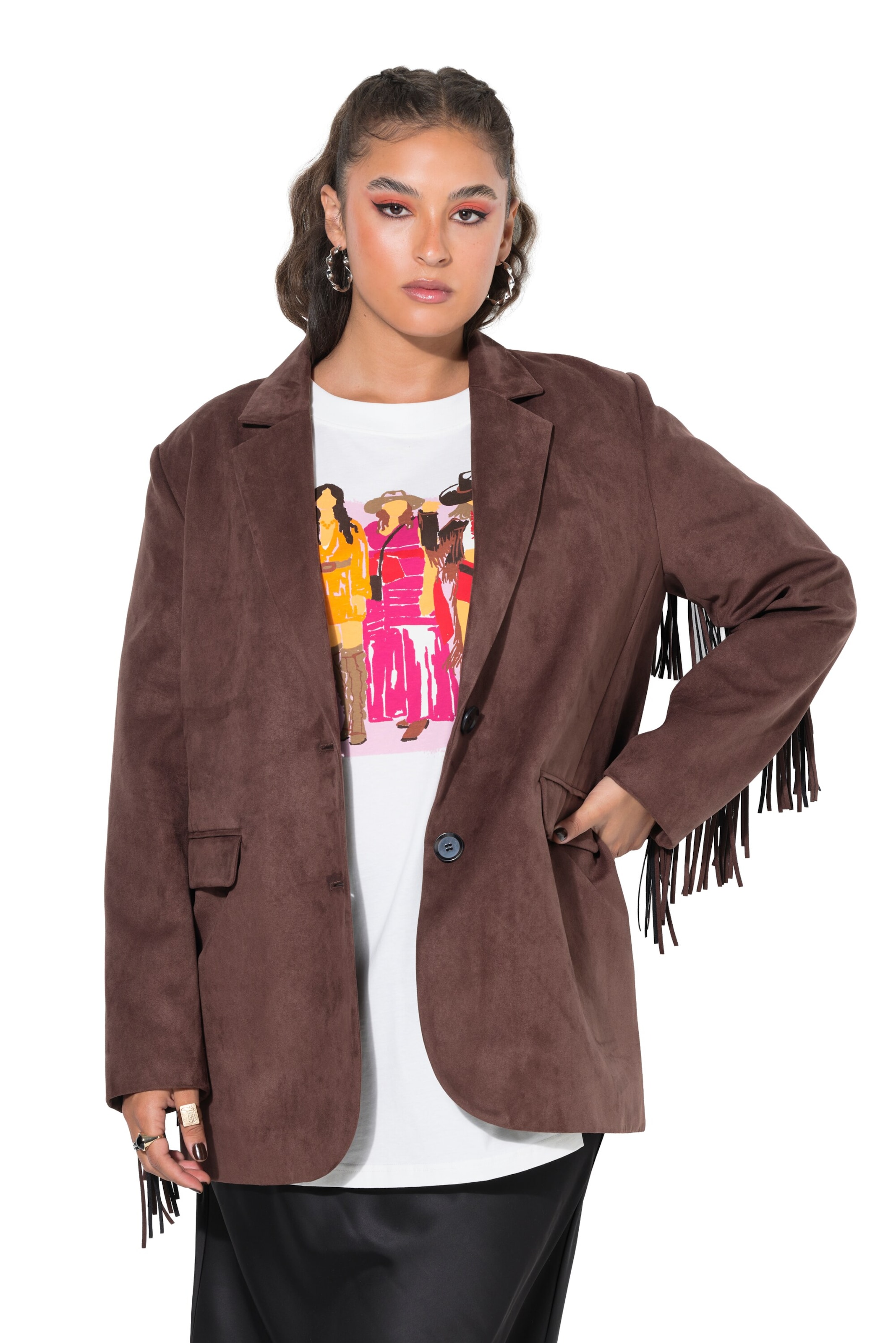 Studio Untold Blazer in Brown: front