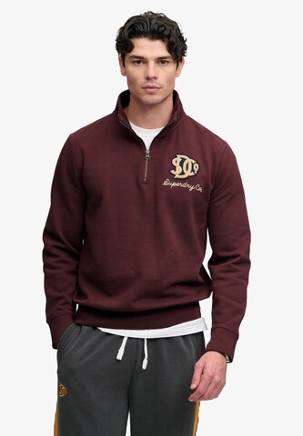 Sweat-shirt 'Vintage Athletic' Superdry & Co en rouge : devant