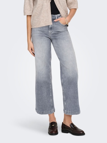 ONLY Wide leg Jeans 'ONLMADISON BLUSH' in Grijs: voorkant