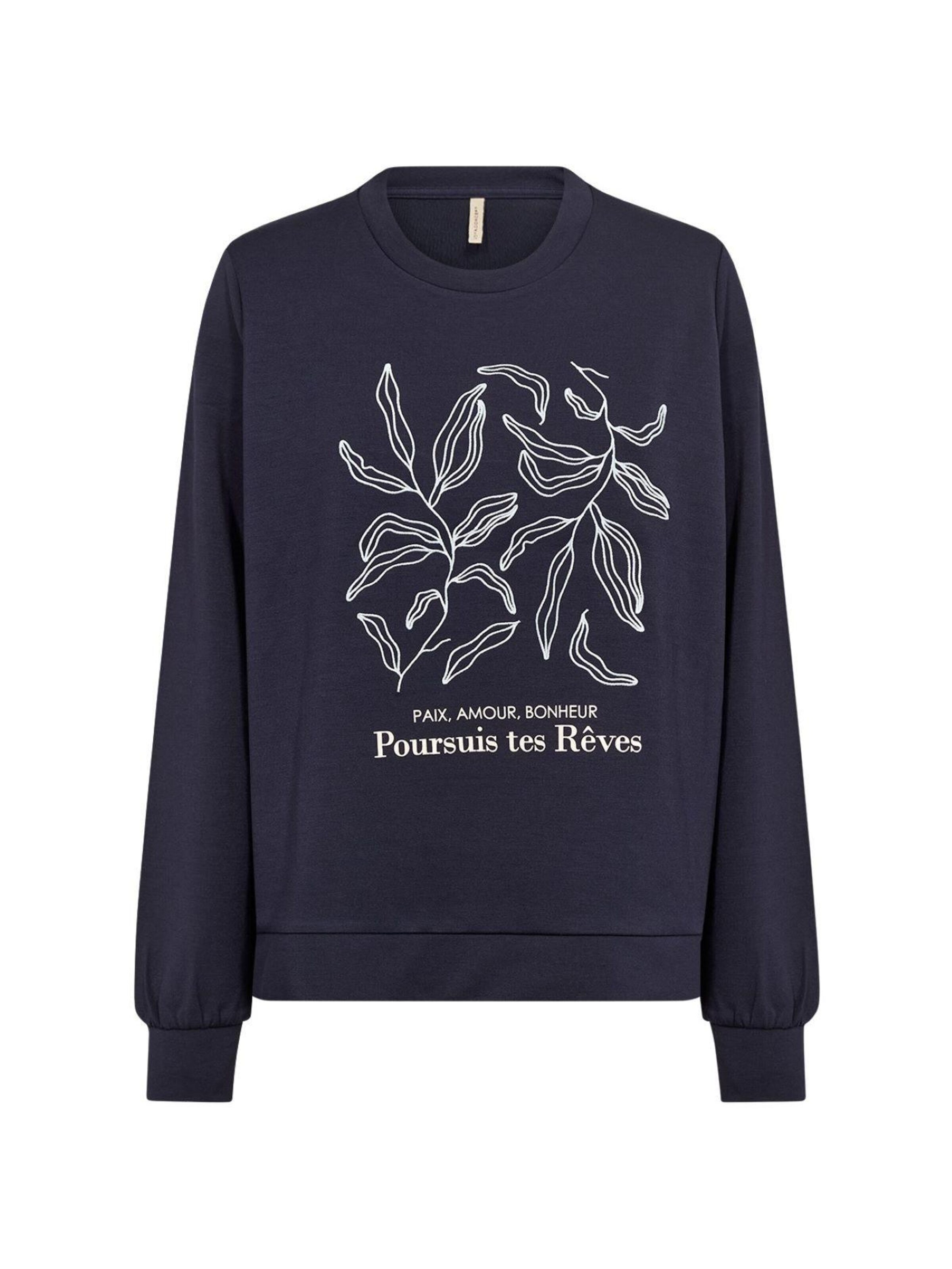 Soyaconcept Sweater 'SC-Banu 317 Navy sweater' in Blue: front