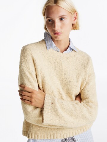 TOMMY HILFIGER Pullover in Beige