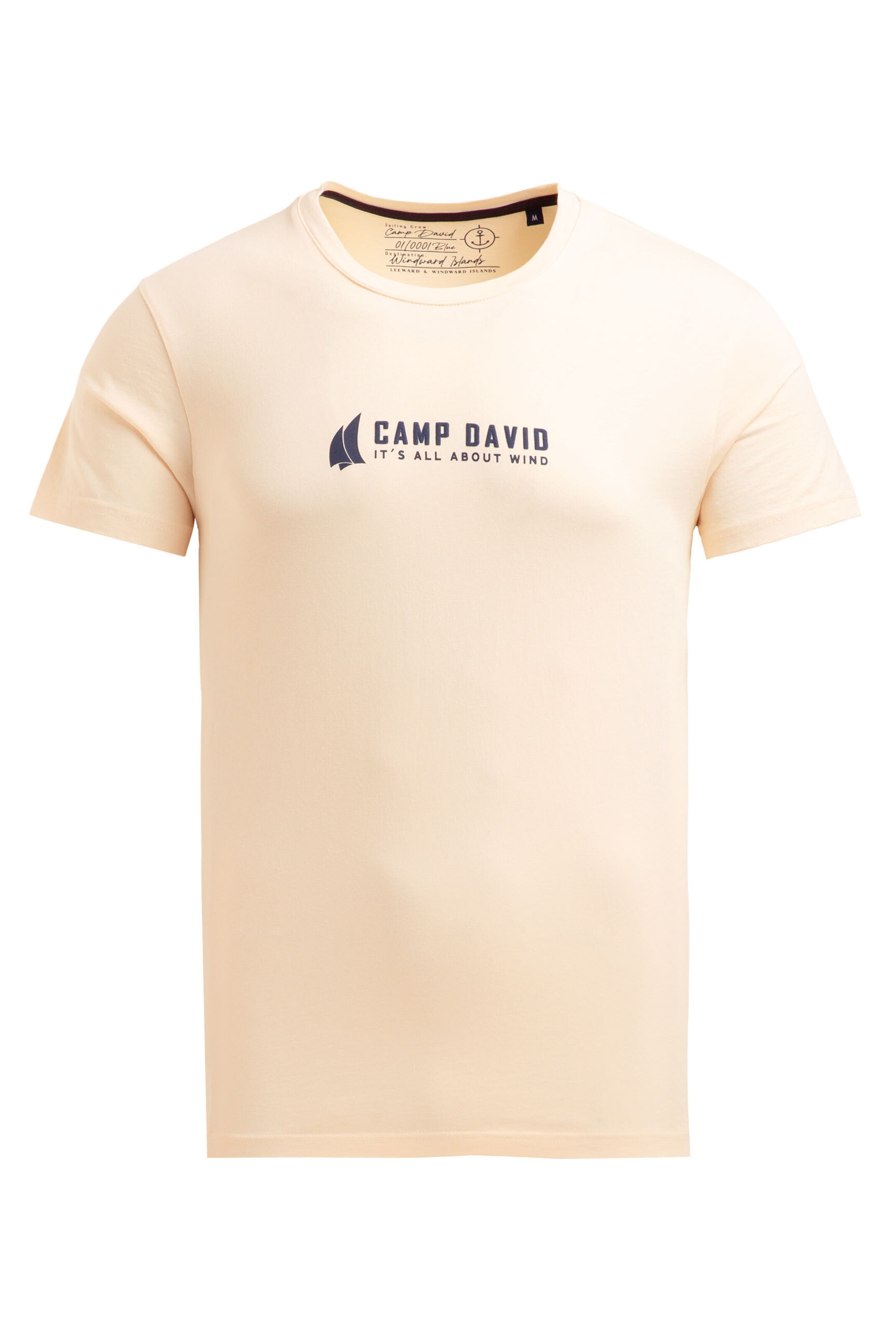 CAMP DAVID Shirt in Beige: front