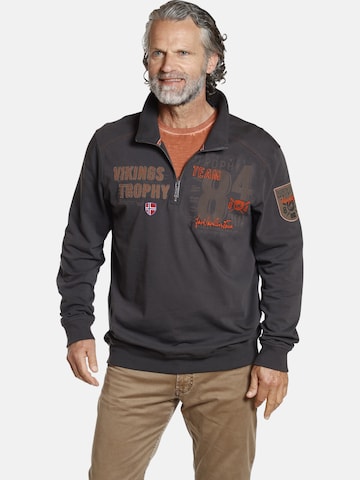 Jan Vanderstorm Sweatshirt 'Thoralf' in Brown: front