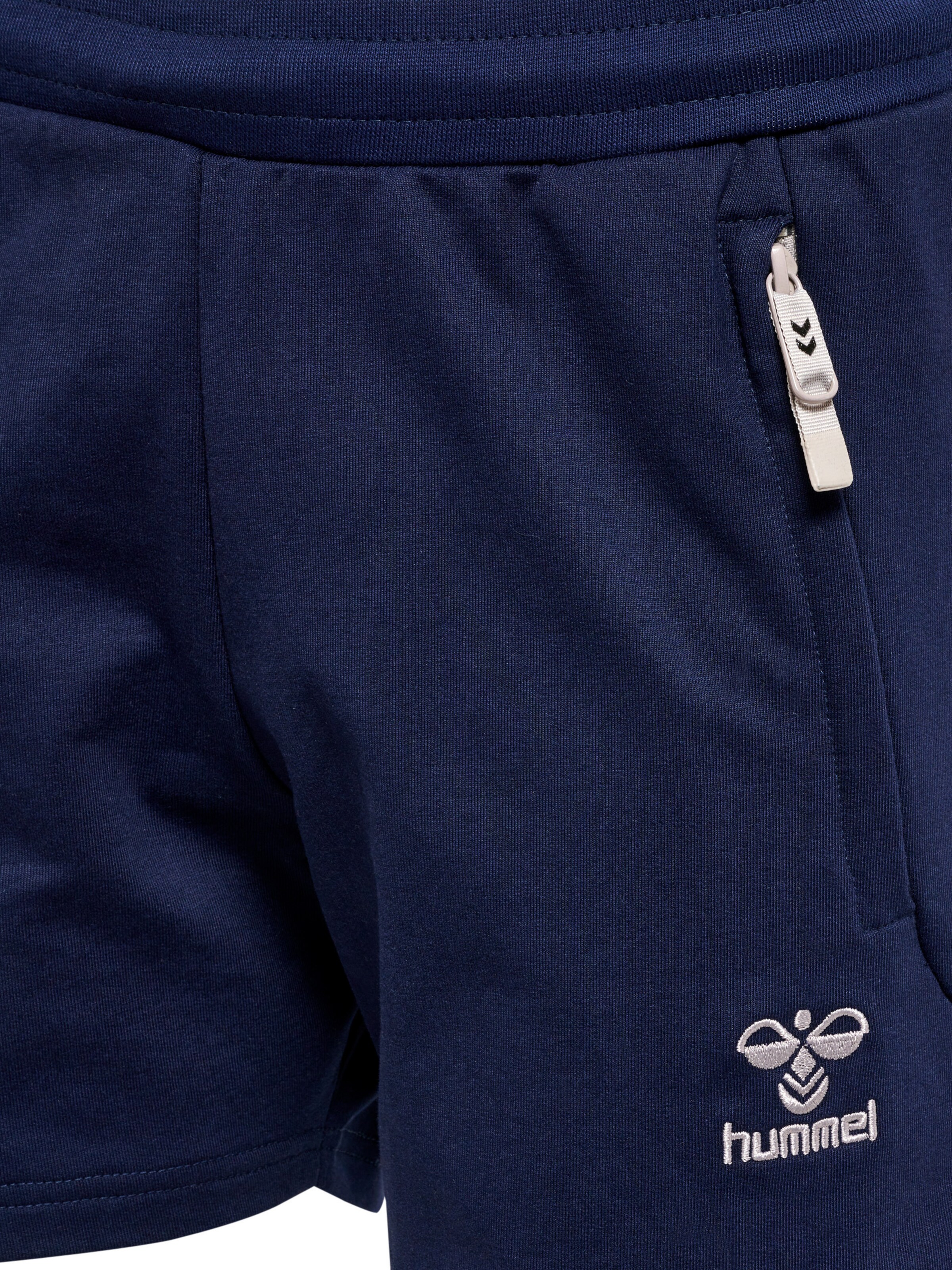 Hummel Regular Sportshorts 'Move Grid' in Blau