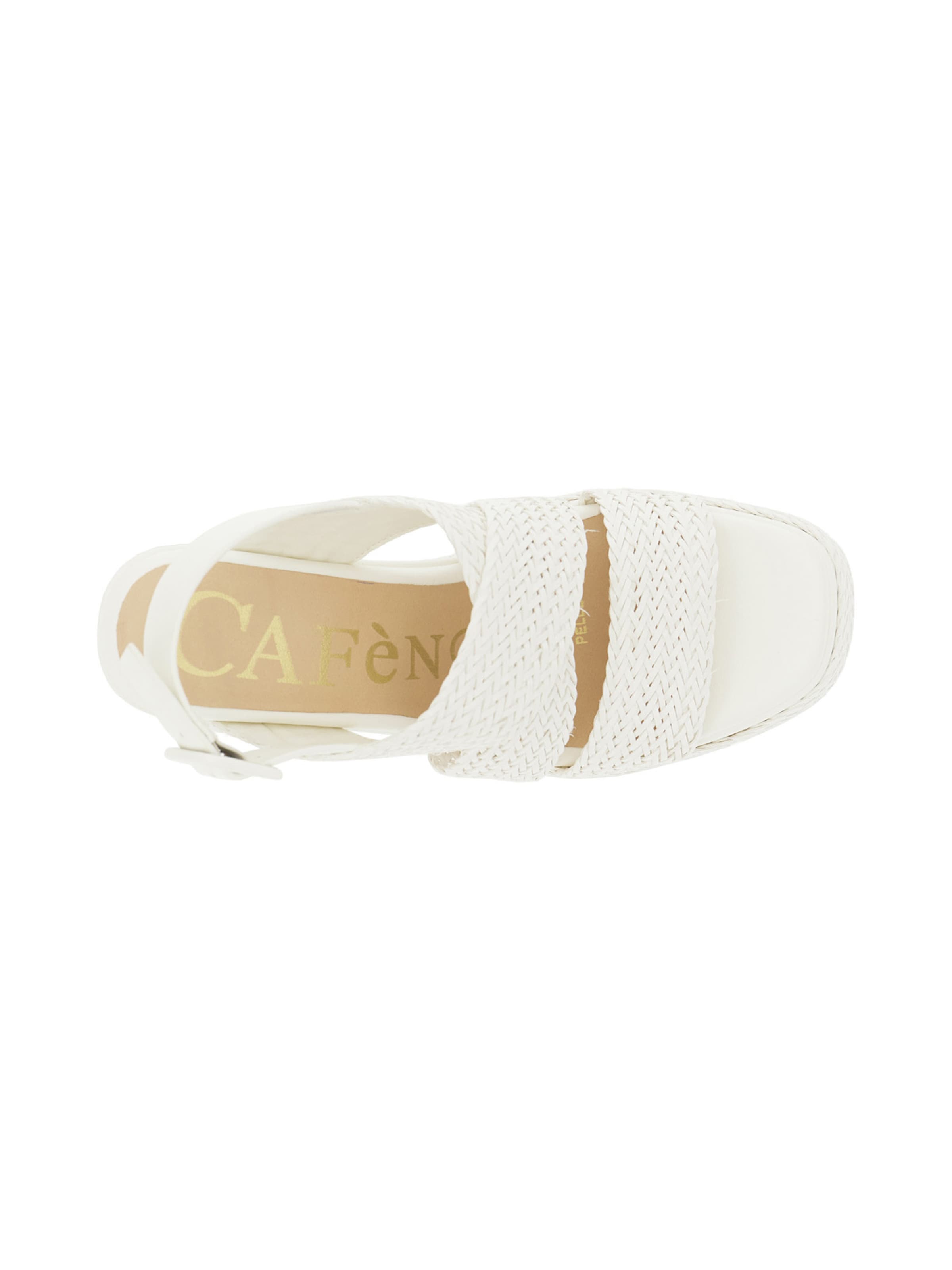 CAFè NOIR Sandalen met riem in Wit