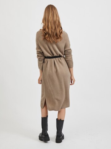 VILA Knitted dress 'Madelia' in Beige