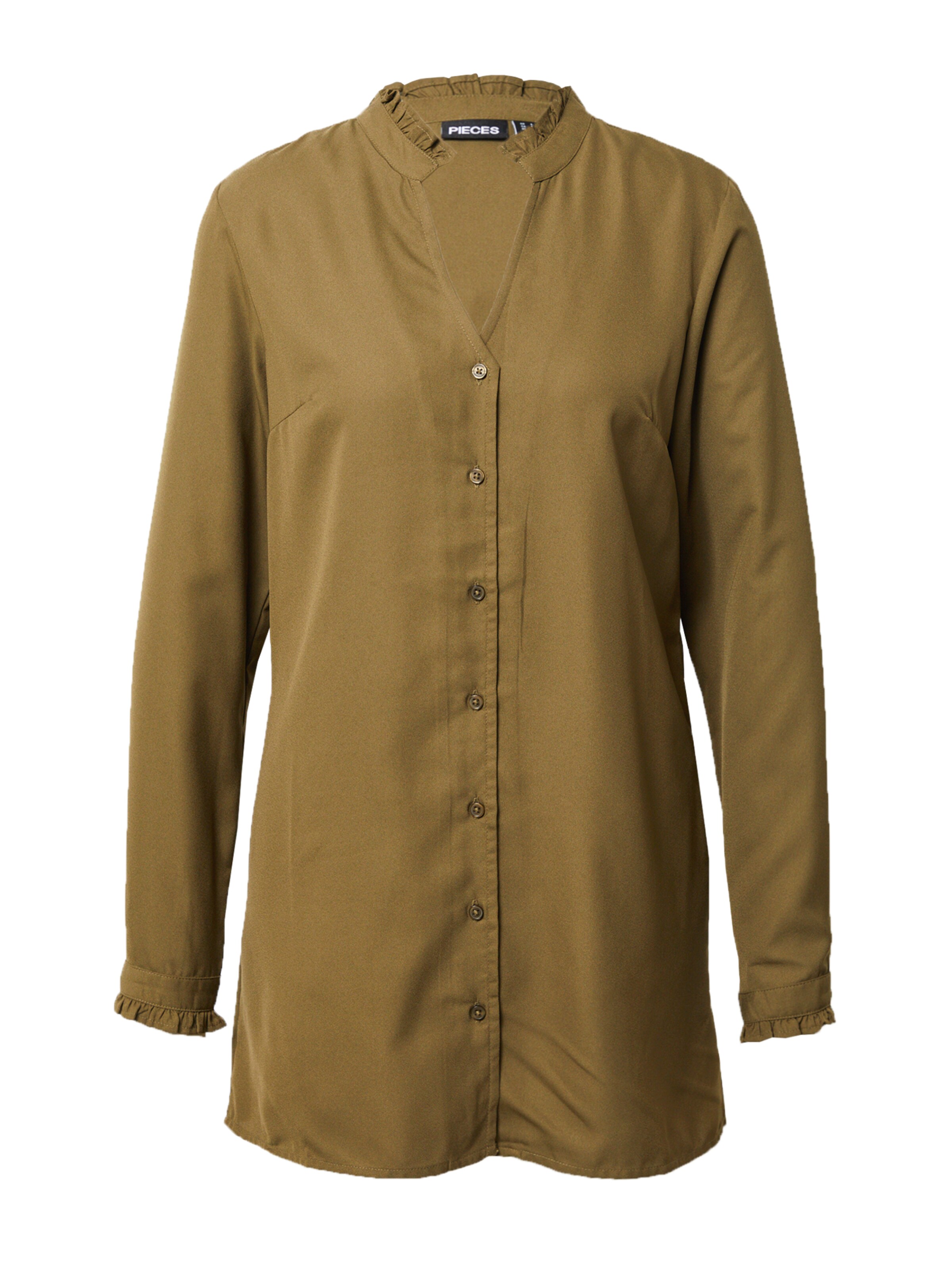 PIECES Bluse  'SIGNE' in Grün: Vorderseite