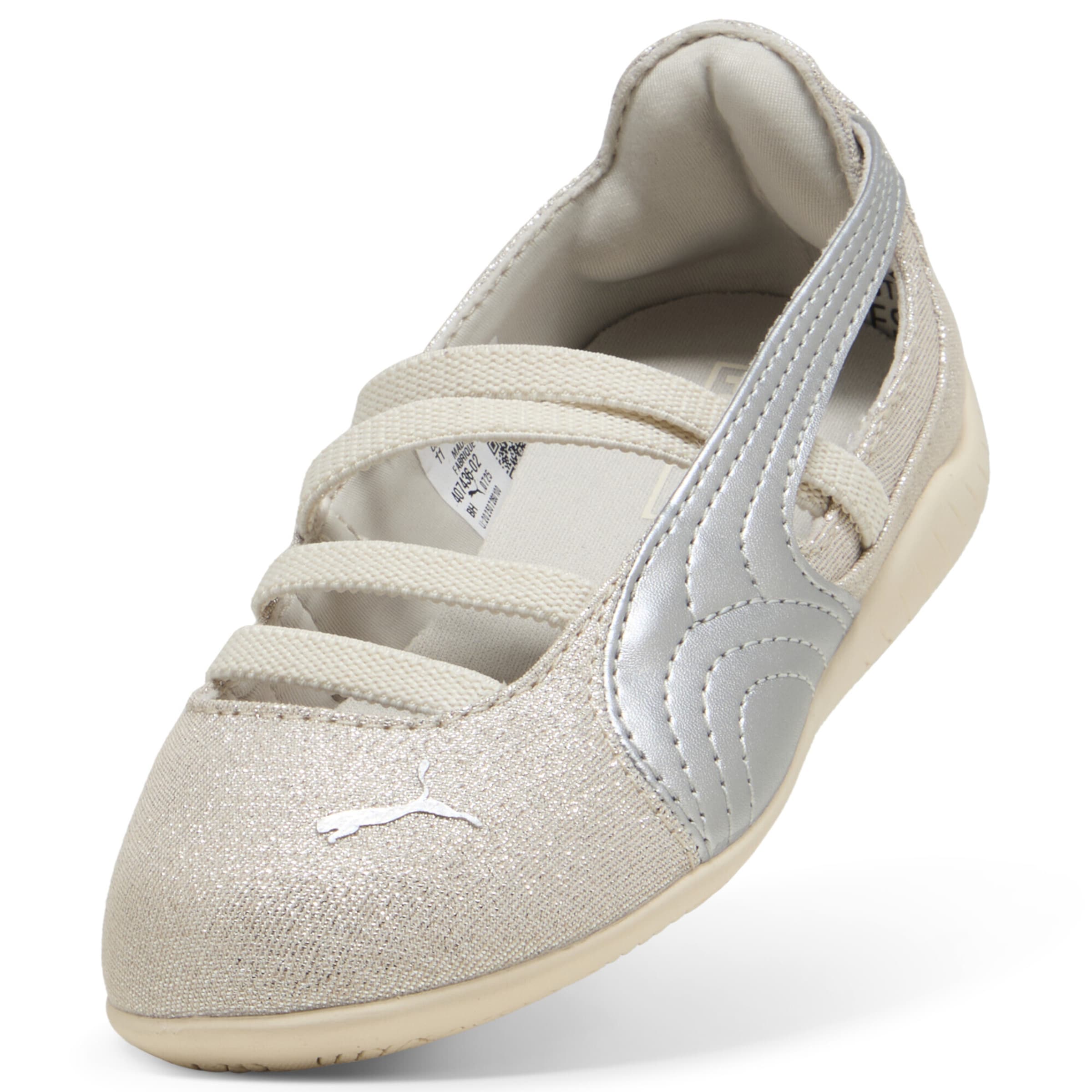 Baskets PUMA en beige : devant