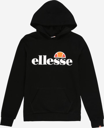 ELLESSE جينز مضبوط كنزة رياضية 'Jero' بلون أسود: الأمام