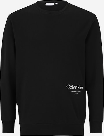 Calvin Klein Big & Tall Sweatshirt in Schwarz: predná strana