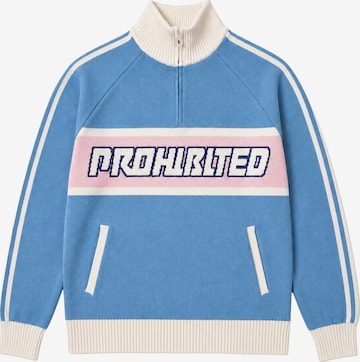 Prohibited - Jersey 'Letterman' en azul: frente