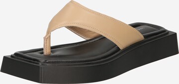 VAGABOND SHOEMAKERS Teenslipper 'Evy' in Beige: voorkant