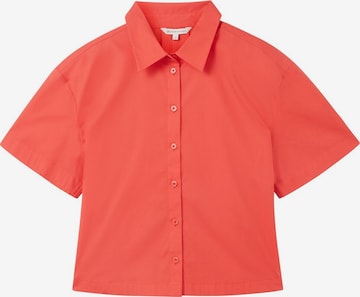 TOM TAILOR DENIM Blouse in Rood: voorkant