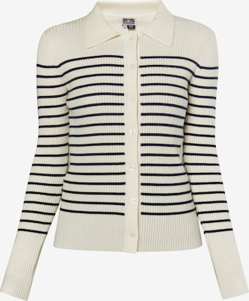 DreiMaster Maritim Knit cardigan in White: front