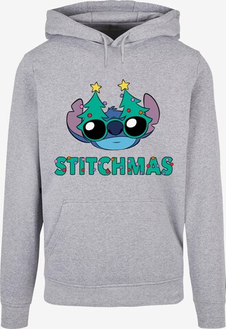 ABSOLUTE CULT Sweatshirt 'Lilo And Stitch - Stitchmas Glasses' in Grey: front