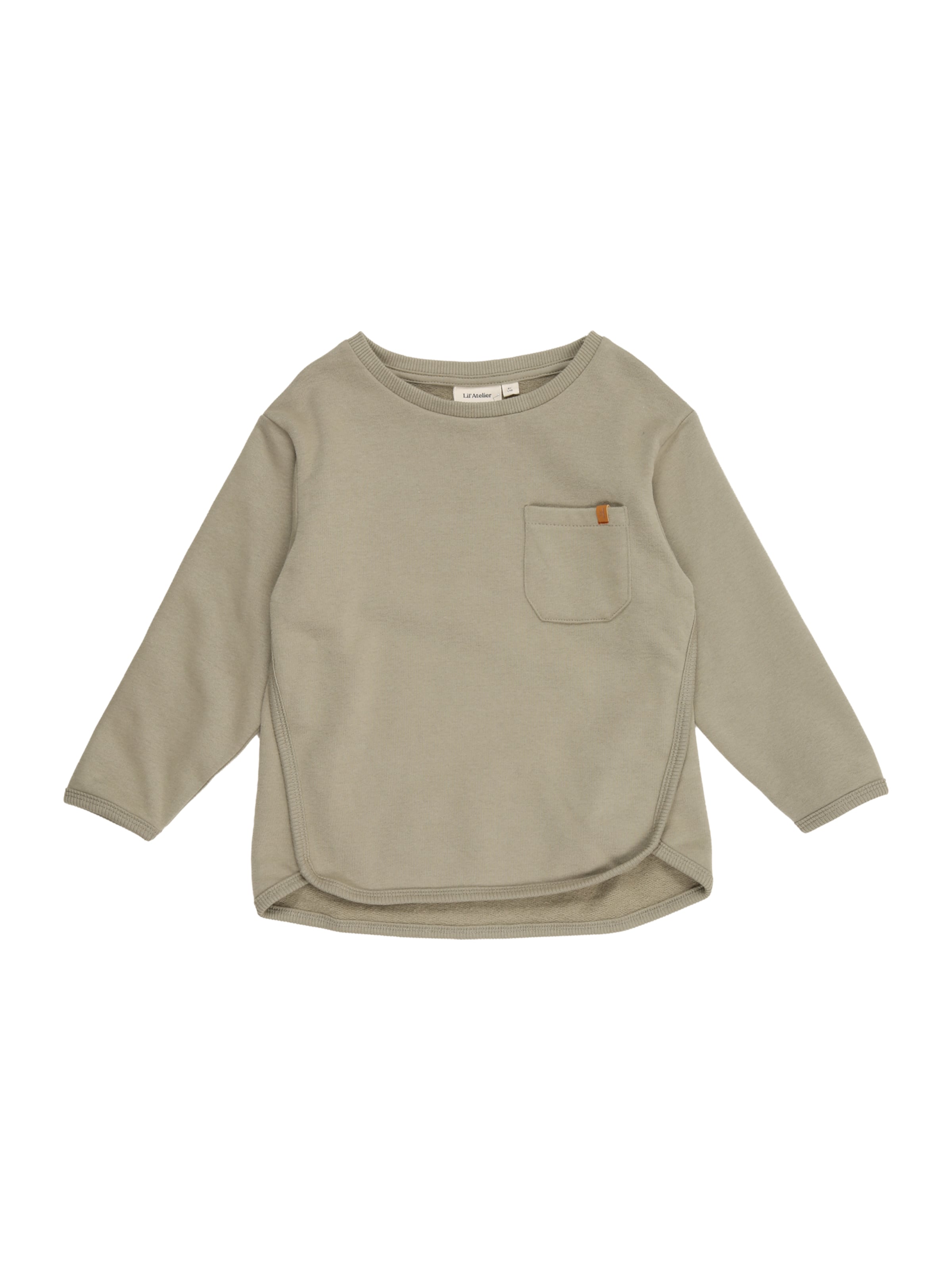 Lil'Atelier Sweatshirt 'NMMILONDON' in Green: front