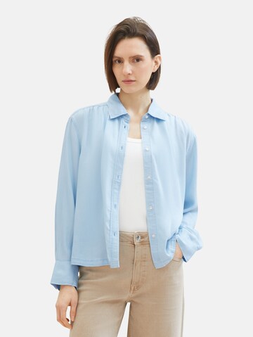 TOM TAILOR Bluse in Blau