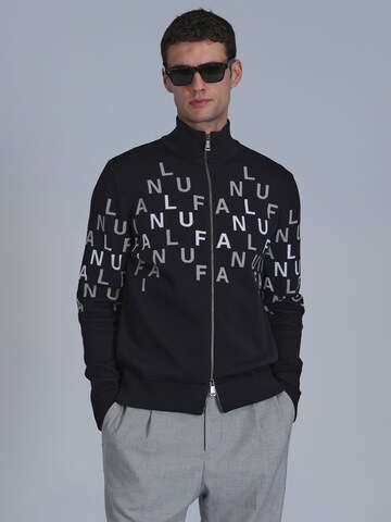 Lufian Strickjacke Writer in Schwarz
