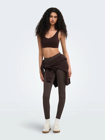 ONLY PLAY Bustier Sport-BH in Braun
