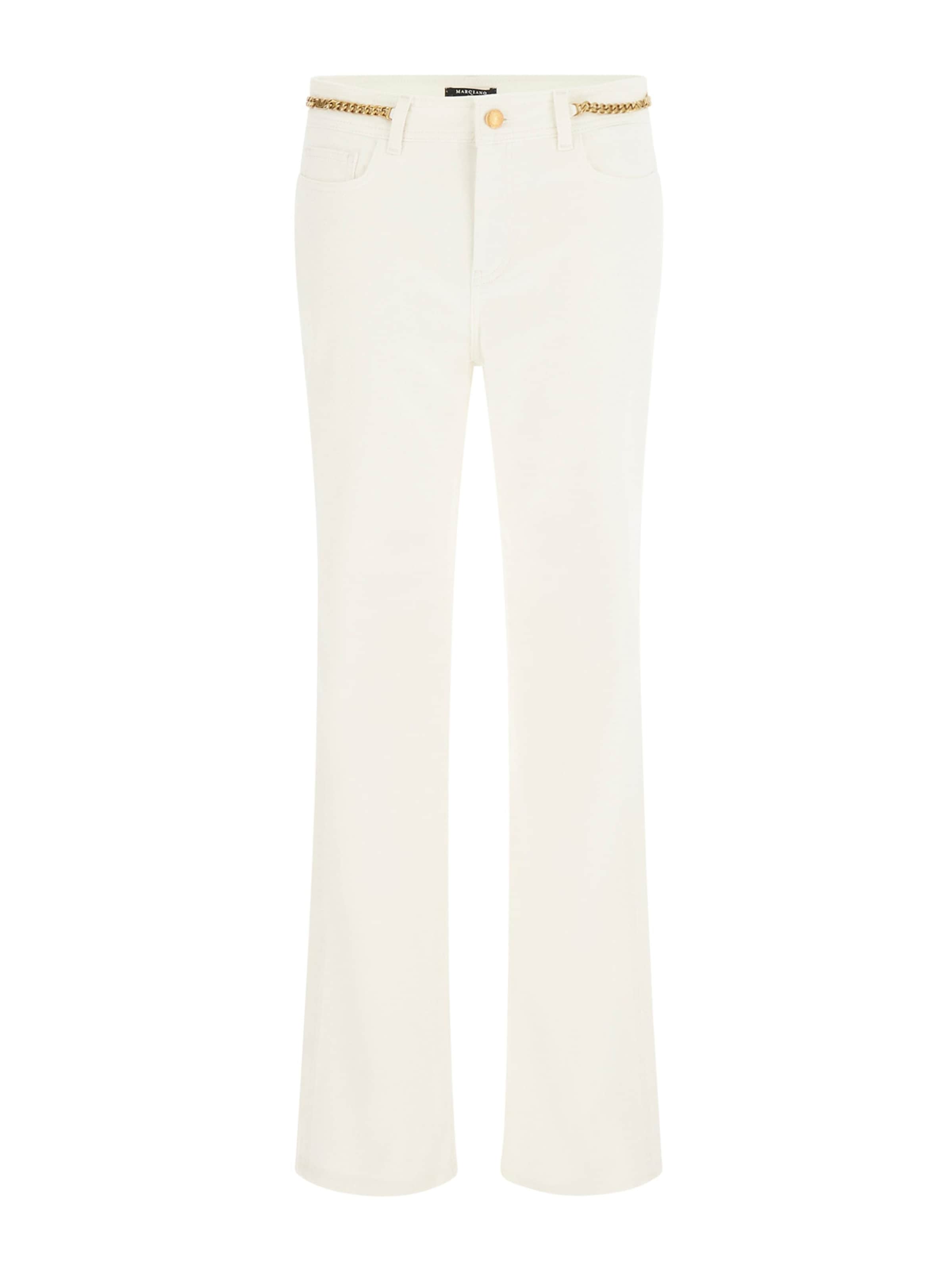 évasé Jean 'ALYSSA' GUESS by Marciano en blanc : devant