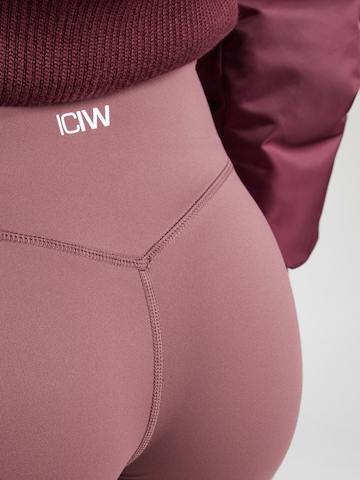 ICANIWILL Skinny Παντελόνι φόρμας 'Nimble' σε κόκκινο