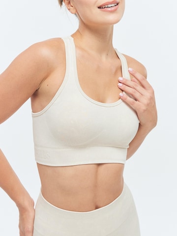 DRILLS Apparel Bustier Sport bh 'XFUNCTION Racer Bra' in Beige