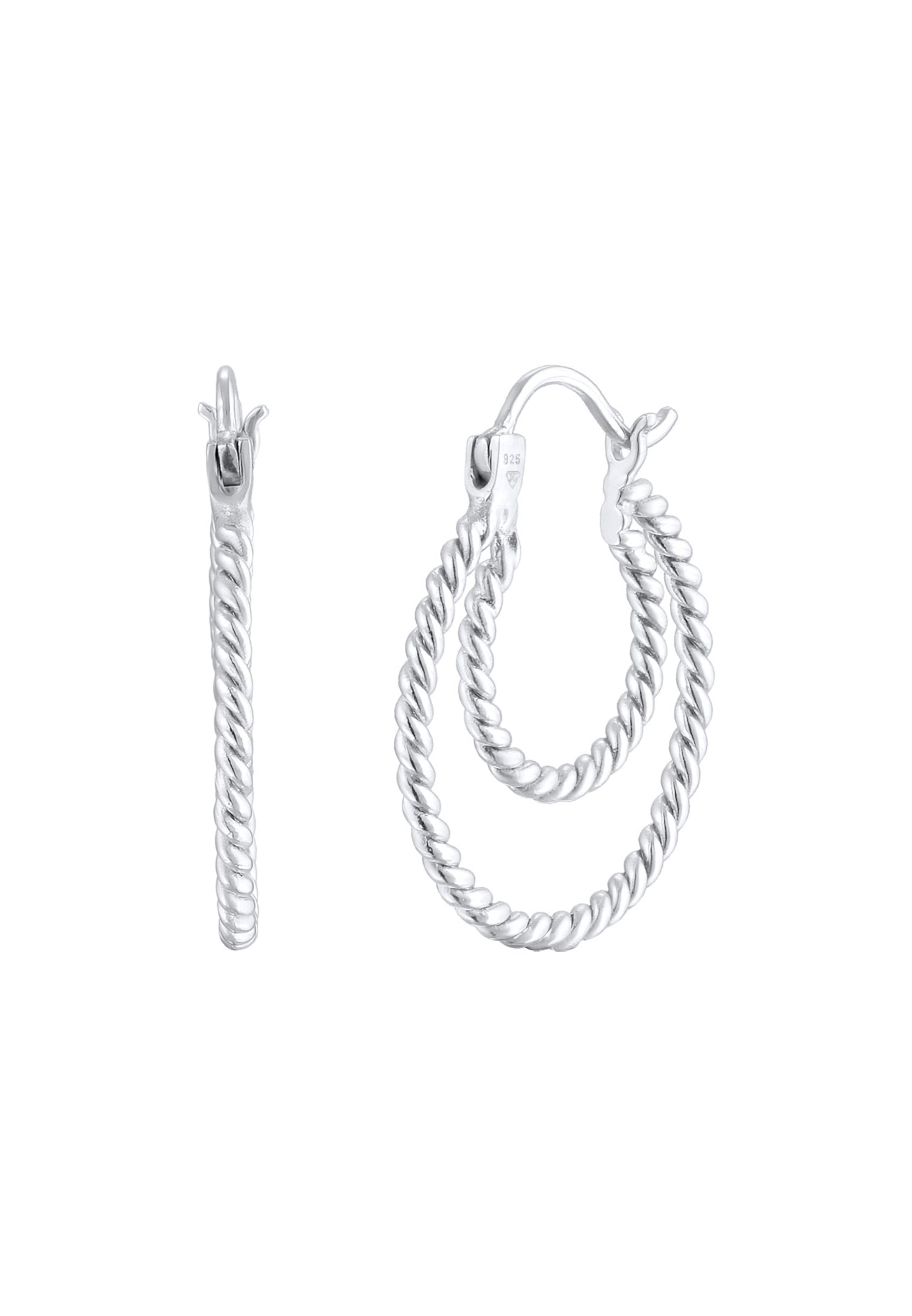 ELLI Ohrringe in Silber: Vorderseite