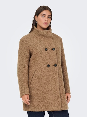 ONLY Carmakoma Winter Coat 'ONLCarnewsophia' in Brown: front