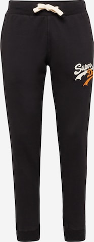 Superdry Pants in Black: front