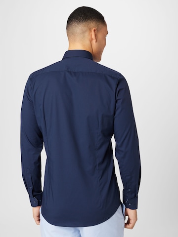 OLYMP Slim fit Overhemd in Blauw